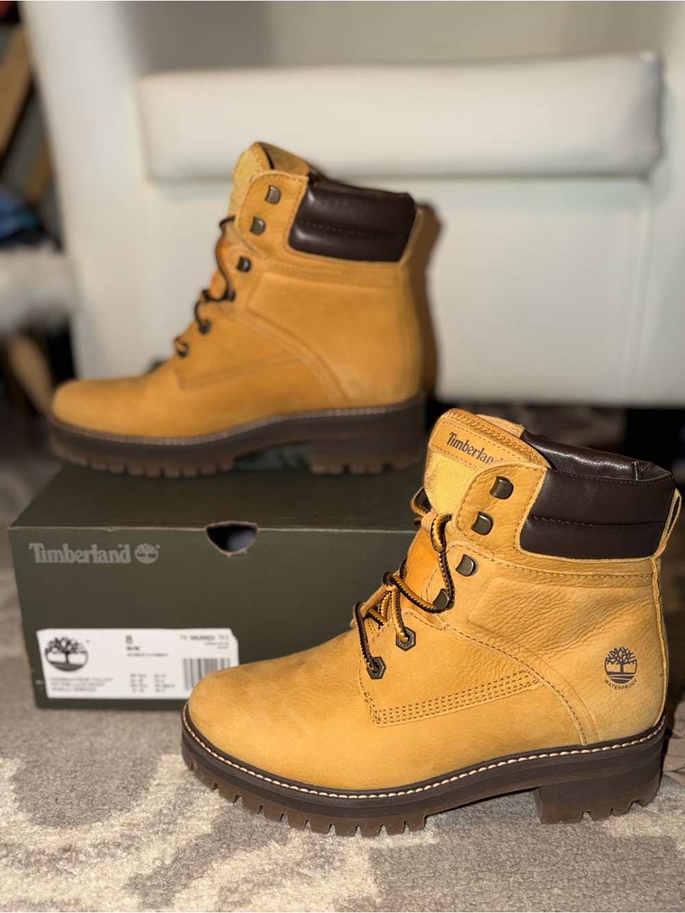 Timberland Classic Yellow Wheat Leather Boots